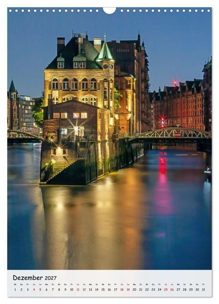 Produktbild: Hamburg - Hanseatische Eleganz (Wandkalender 2027 DIN A3 hoch), CALVENDO Monatskalender