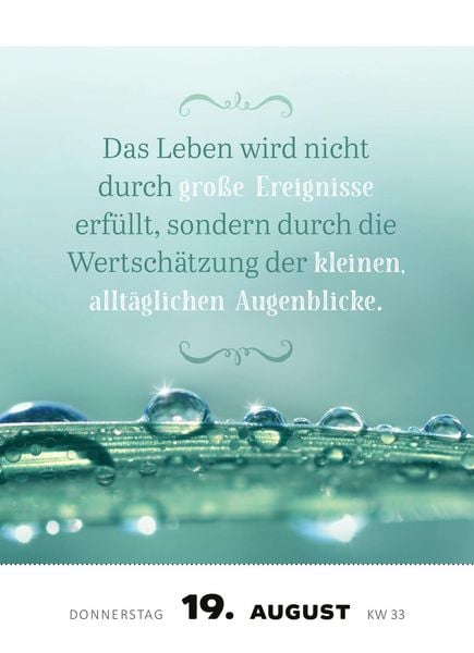 Produktbild: Abrei&szlig;kalender Achtsamkeit f&uuml;r dich 2027