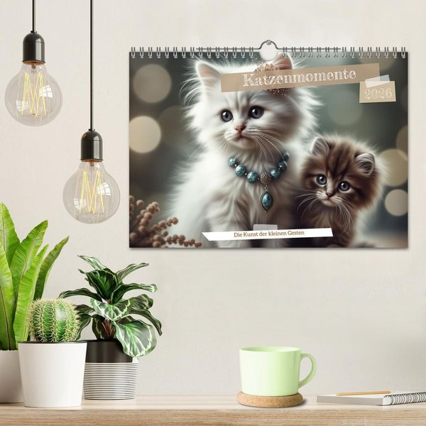 Produktbild: Katzenmomente (Wandkalender 2026 DIN A4 quer), CALVENDO Monatskalender