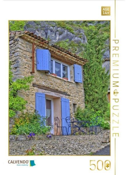 CALVENDO Puzzle Monieux, Provence | 500 Teile Lege-Größe 48 × 36 cm Foto-Puzzle für Erwachsene