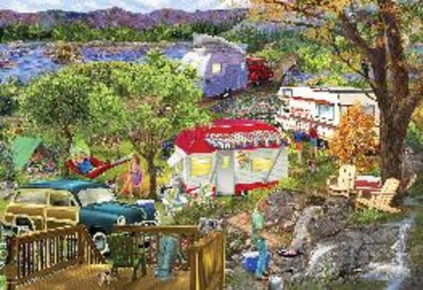 Camping Trailer Tin
