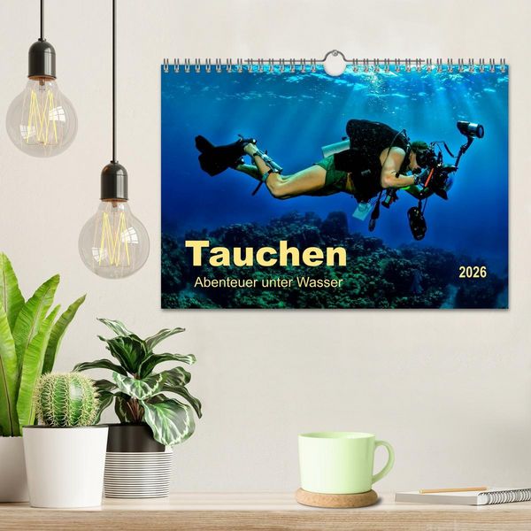 Produktbild: Tauchen - Abenteuer unter Wasser (Wandkalender 2026 DIN A4 quer), CALVENDO Monatskalender