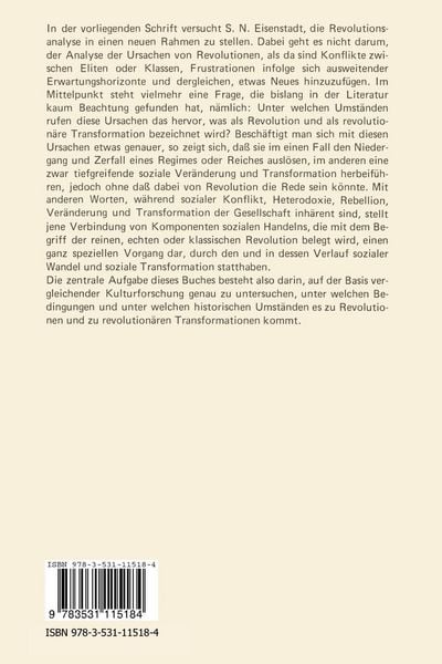 Produktbild: Revolution und die Transformation von Gesellschaften