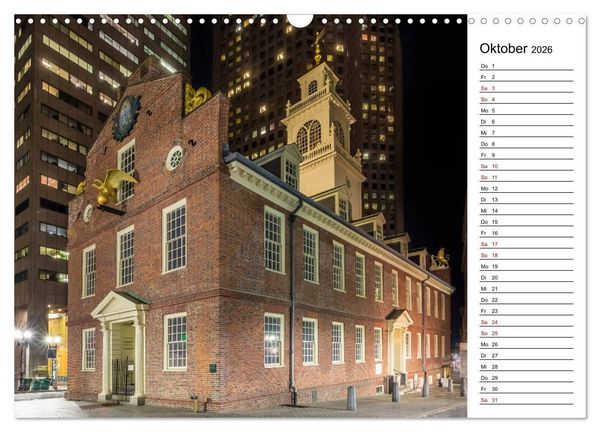 Produktbild: Stadtansichten aus Boston (Wandkalender 2026 DIN A3 quer), CALVENDO Monatskalender