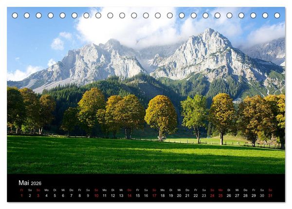 Produktbild: Der Dachstein - Massiv in den Alpen (Tischkalender 2026 DIN A5 quer), CALVENDO Monatskalender