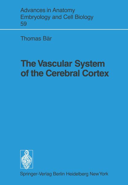 Produktbild: The Vascular System of the Cerebral Cortex