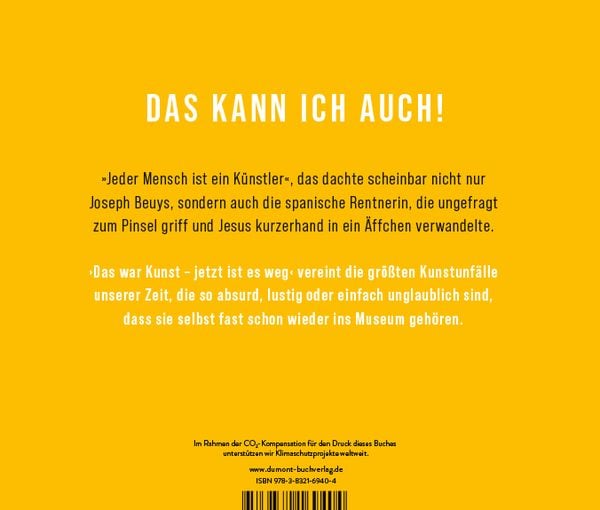Produktbild: Das war Kunst, jetzt ist es weg