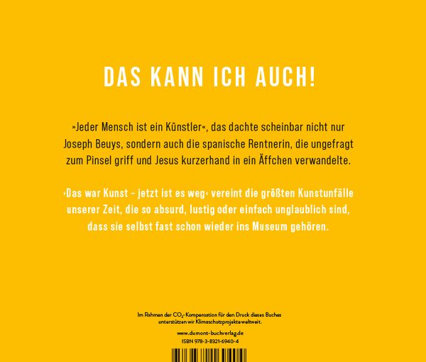Produktbild: Das war Kunst, jetzt ist es weg