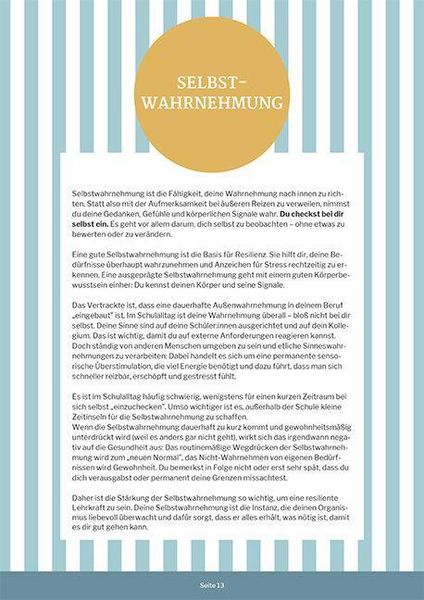 Produktbild: Resilienz - dein Weg zur gelassenen Lehrkraft