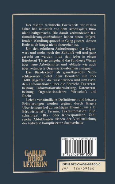Produktbild: Gabler B&uuml;ro Lexikon