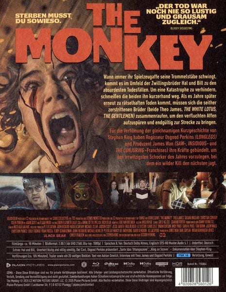 Produktbild: The Monkey - Mediabook (4K Ultra HD) (+ Blu-ray)