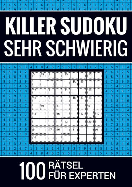 Produktbild: Killer Sudoku sehr schwierig - 100 R&auml;tsel f&uuml;r Experten