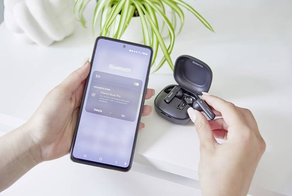Produktbild: Intenso Buds Pro T500HAE schwarz In Ear Kopfh&ouml;rer Bluetooth&reg; Schwarz Noise Cancelling Wasserabweisend Handy