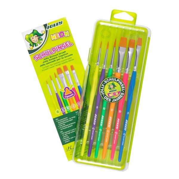 Produktbild: JOLLY Dreikant Pinselset, neon