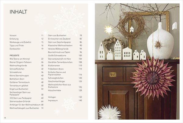 Produktbild: Weihnachtliche Papierdeko