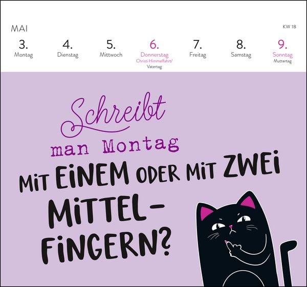 Produktbild: Postkartenkalender 2027: Falls mich jemand sucht: Ich bin im Eimer