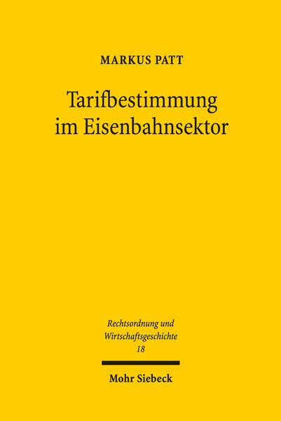 Produktbild: Tarifbestimmung im Eisenbahnsektor
