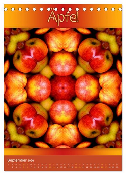 Produktbild: Kulinarische Mandalas (Tischkalender 2026 DIN A5 hoch), CALVENDO Monatskalender