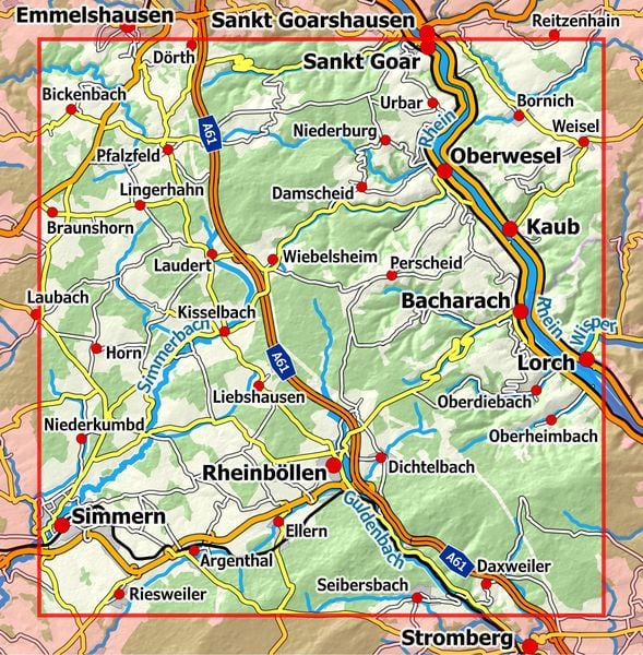 Produktbild: Rheinwandern 1 - Loreley - Simmern/H.