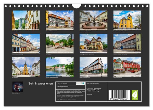 Produktbild: Suhl Impressionen (Wandkalender 2026 DIN A4 quer), CALVENDO Monatskalender