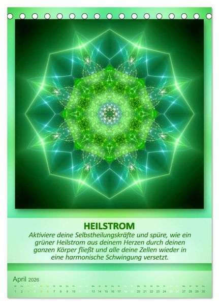 Produktbild: Light Energy Mandalas - Kalender - Vol. 1 (Tischkalender 2026 DIN A5 hoch), CALVENDO Monatskalender