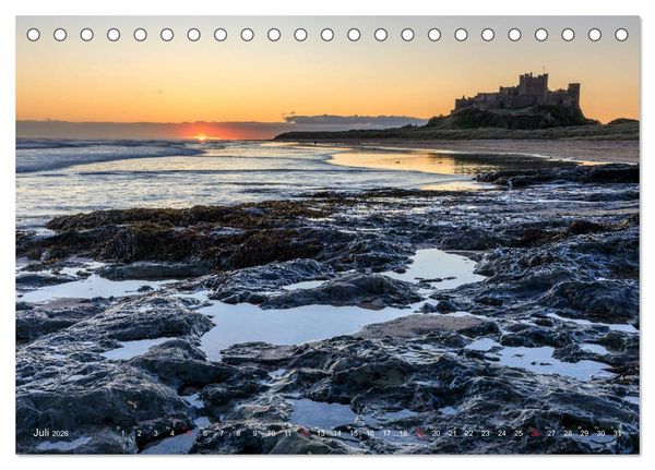 Produktbild: Magisches Northumberland (Tischkalender 2026 DIN A5 quer), CALVENDO Monatskalender