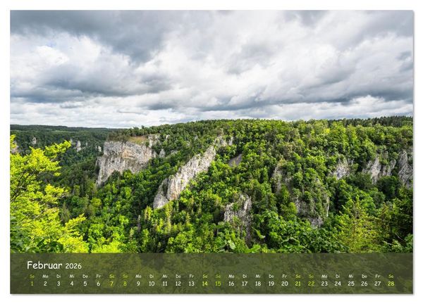 Produktbild: Im Donautal zwischen Beuron und Sigmaringen (Wandkalender 2026 DIN A2 quer), CALVENDO Monatskalender