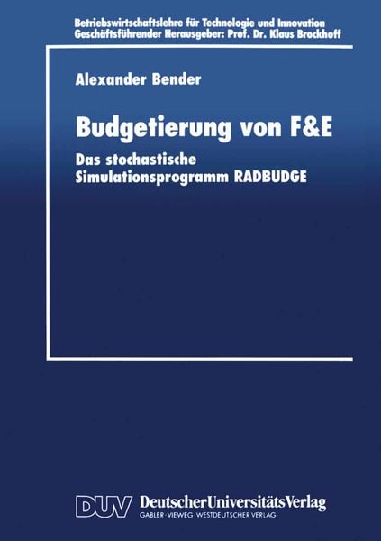 Produktbild: Budgetierung von F&E