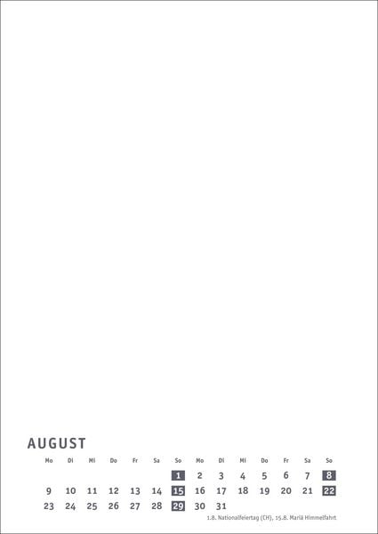 Produktbild: Premium-Bastelkalender wei&szlig; A4 2027