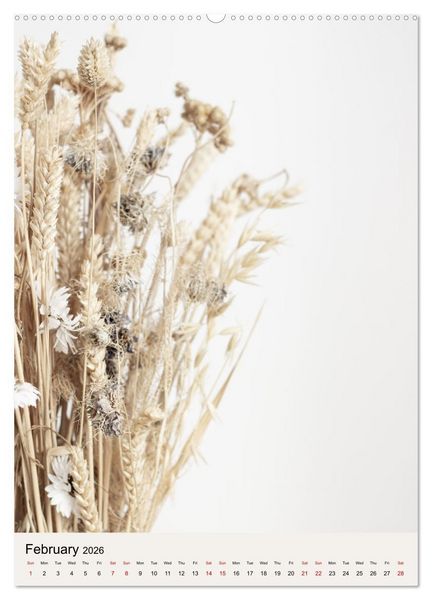 Produktbild: Dried Flowers (Wall Calendar 2026 DIN A2 portrait), CALVENDO 12 Month Wall Calendar