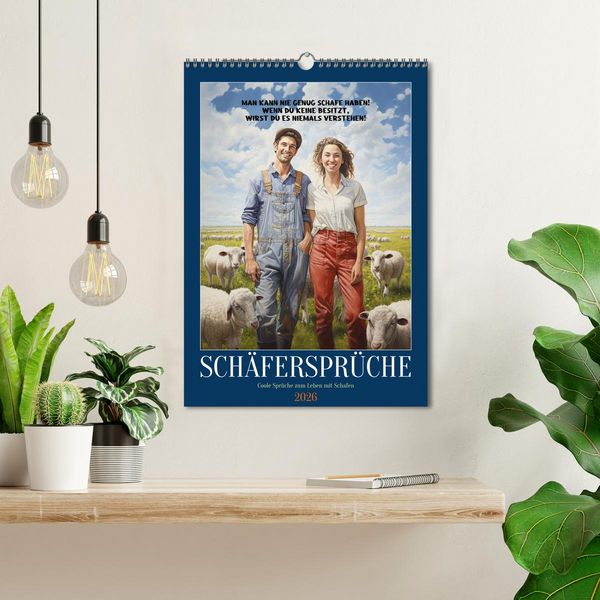 Produktbild: Sch&auml;ferspr&uuml;che (Wandkalender 2026 DIN A3 hoch), CALVENDO Monatskalender