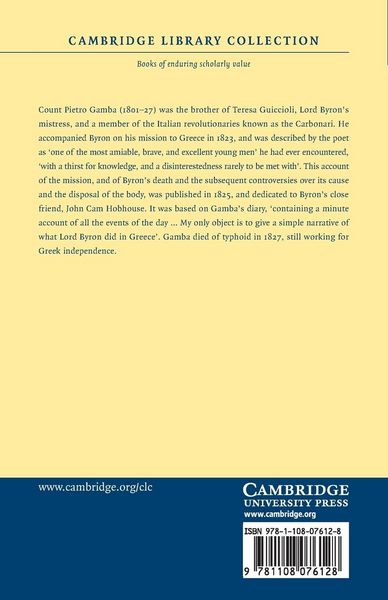 Produktbild: A Narrative of Lord Byron's Last Journey to Greece