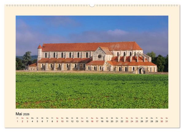 Produktbild: Burgund - Das gr&uuml;ne Herz Frankreichs (Wandkalender 2026 DIN A2 quer), CALVENDO Monatskalender