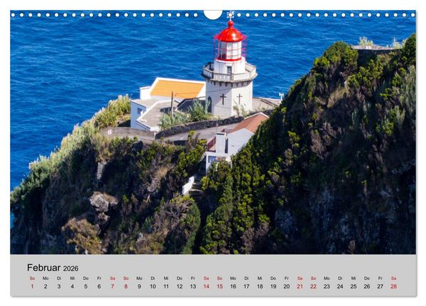 Produktbild: Azoren - S&atilde;o Miguel (Wandkalender 2026 DIN A3 quer), CALVENDO Monatskalender