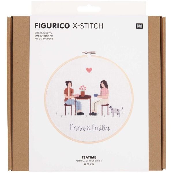 Produktbild: Stickpackung Figurico Teatime
