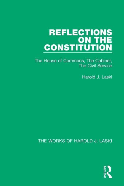 Produktbild: Reflections on the Constitution (Works of Harold J. Laski)