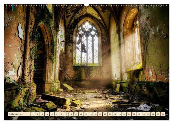 Produktbild: Lost Places &ndash; Stille Zeugen der Vergangenheit (Wandkalender 2027 DIN A2 quer), CALVENDO Monatskalender