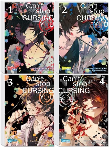 Can't Stop Cursing You Komplettpack 1-4, Set von Kensuke Koba, Carlsen, 978-3-551-80933-9
