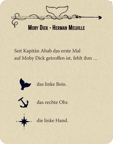Produktbild: Schachtelspiel: Moby Dick - Das Quiz