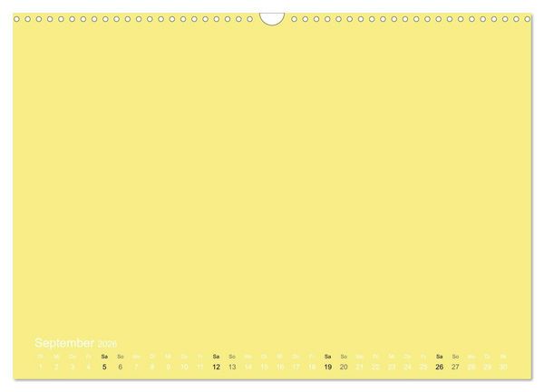 Produktbild: Bastelkalender - Gelb (Wandkalender 2026 DIN A3 quer), CALVENDO Monatskalender