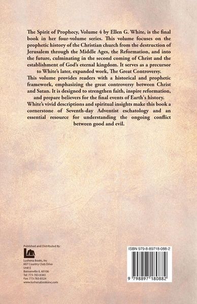Produktbild: The Spirit of Prophecy Vol 4