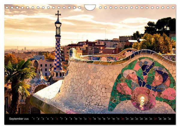 Produktbild: Barcelona - Stadtansichten (Wandkalender 2026 DIN A4 quer), CALVENDO Monatskalender