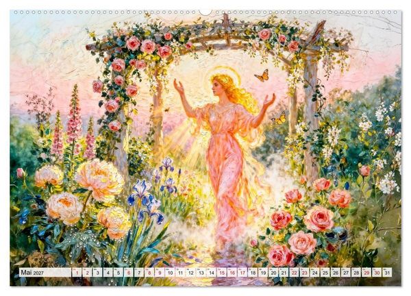 Produktbild: G&ouml;tter des Gartens - Zeus und die Kr&auml;fte der Natur (hochwertiger Premium Wandkalender 2027 DIN A2 quer), Kunstdruck in Hochglanz