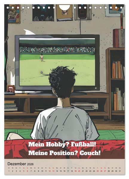 Produktbild: Fu&szlig;ballspr&uuml;che (Wandkalender 2026 DIN A4 hoch), CALVENDO Monatskalender