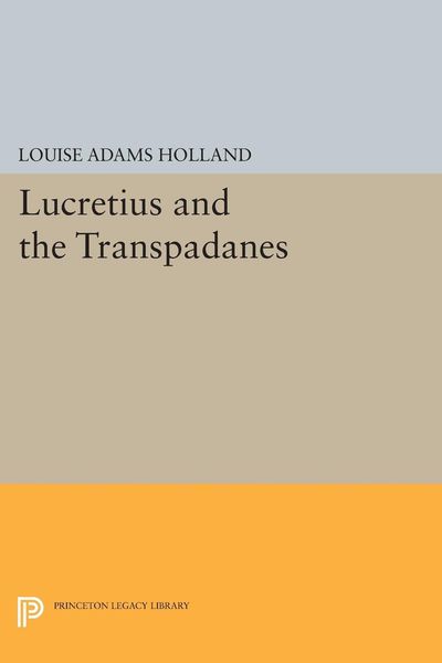 Produktbild: Lucretius and the Transpadanes