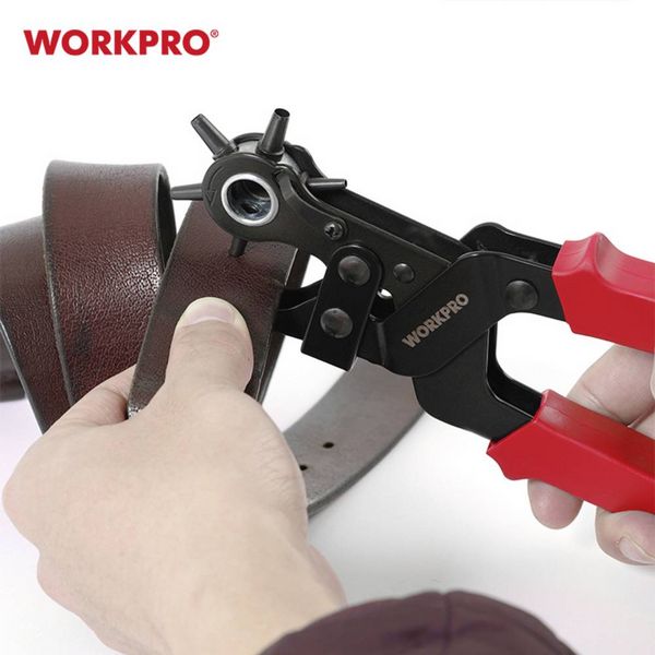 Produktbild: WorkPro WP231077 Stanzzange 2 mm, 2.5 mm, 3 mm, 3.5 mm, 4 mm, 4.5mm 230mm 1St.