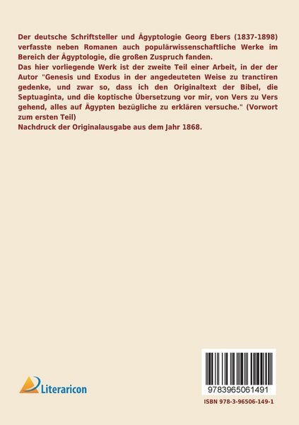 Produktbild: &Auml;gypten und die B&uuml;cher Moses'