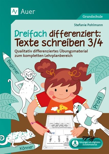 Produktbild: Dreifach differenziert Texte schreiben 3-4