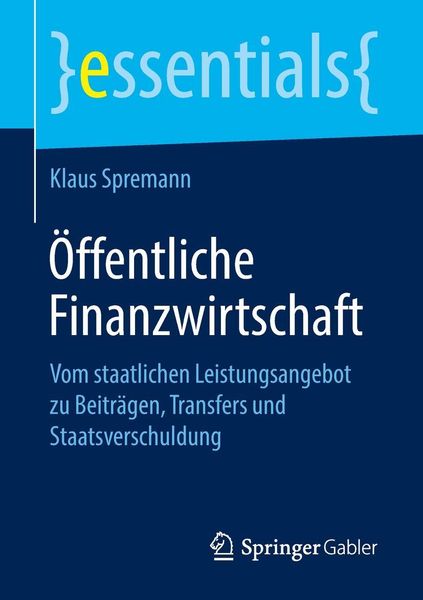 Produktbild: &Ouml;ffentliche Finanzwirtschaft