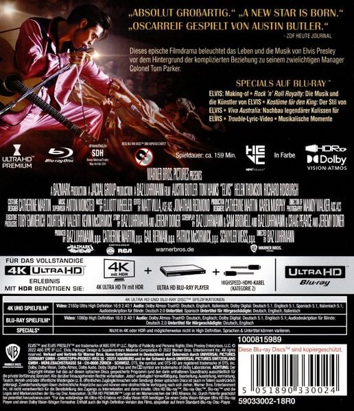 Elvis  (4K Ultra HD) (+ Blu-ray 2D)